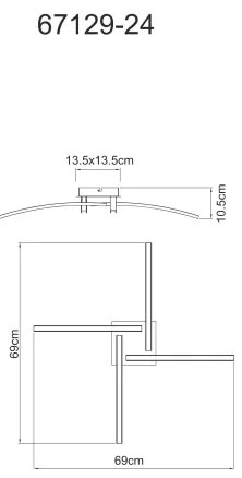 Globo 67129-24 - LED Stropné svietidlo TANSY 4xLED/6W/230V