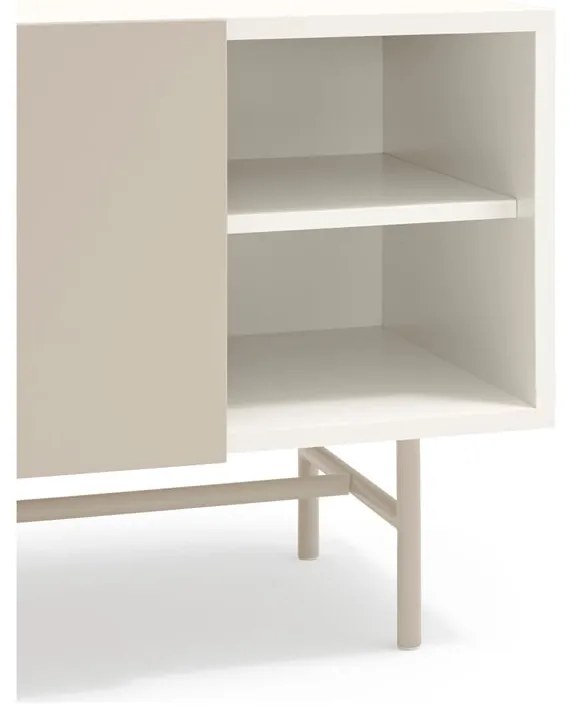 Béžovo-krémový TV stolík 180x56 cm Nube – Teulat