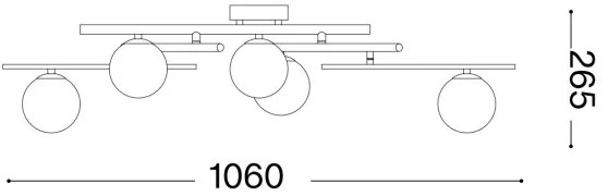 Ideal Lux - LED Prisadený luster ATLAS 5xG9/3W/230V biela