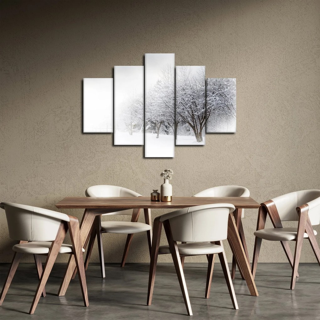 Obraz - Zimná alej (150x105 cm)