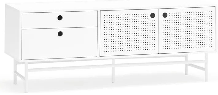 Biely TV stolík 140x52 cm Punto - Teulat