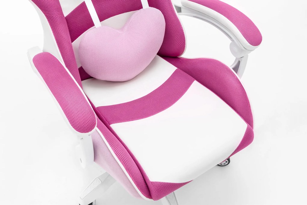 Kancelárska - herná stolička Rainbow ružová - Látka