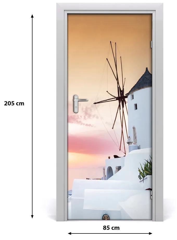 Fototapeta samolepiace na dvere Santorini Grécko 85x205 cm