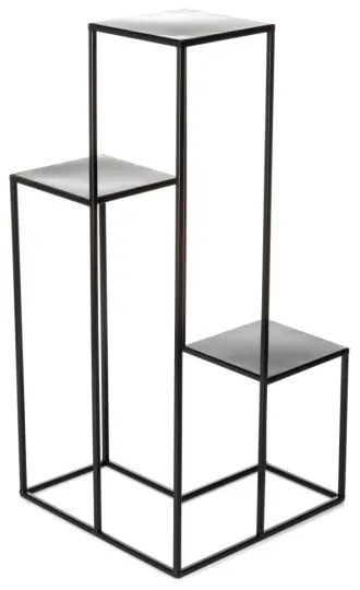 Stojan na kvety KASKADA 85x40 cm čierna