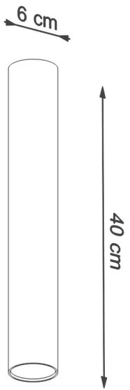 Sollux SL.1002 - Bodové svietidlo LAGOS 1xGU10/10W/230V 40 cm čierna