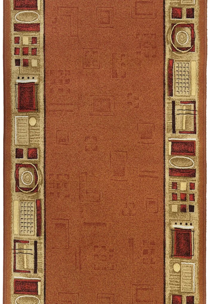 Koberce Breno Behúň JENA 84, šíře role 67 cm, oranžová, viacfarebná