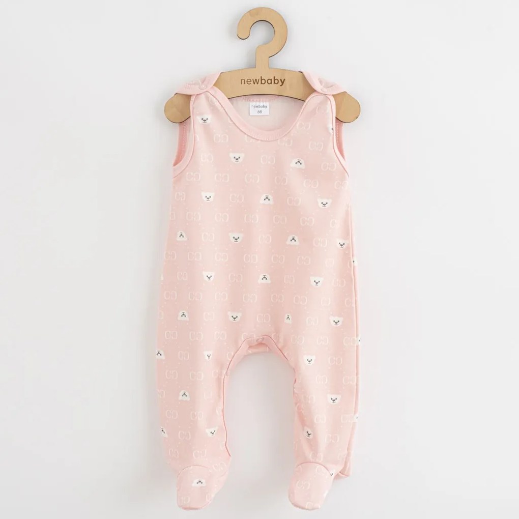 Dojčenské dupačky New Baby Classic II medvedík biely, vel. 62 (3-6m)