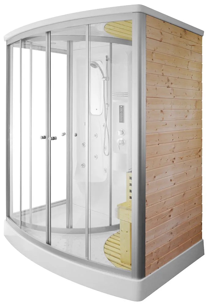 M-SPA - Suchá parná sauna s hydromasážnou funkciou 165 x 105 x 215 cm (MSPA1706-TRIO Neváhajte !!! Posledné kusy do vypredania zásob !!! Limitovaná)