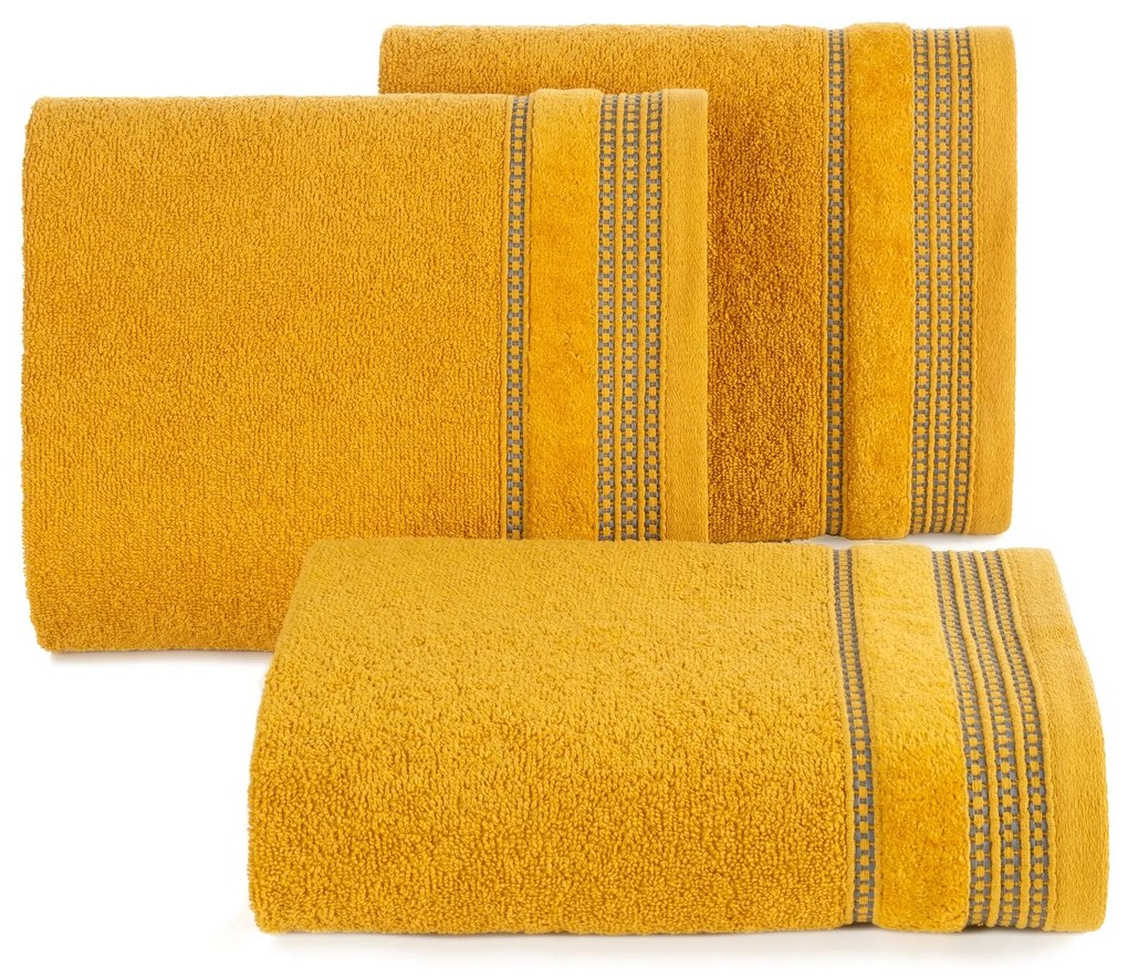 BAVLNENÝ UTERÁK AMANDA5 50X90 CM HORČICOVÁ