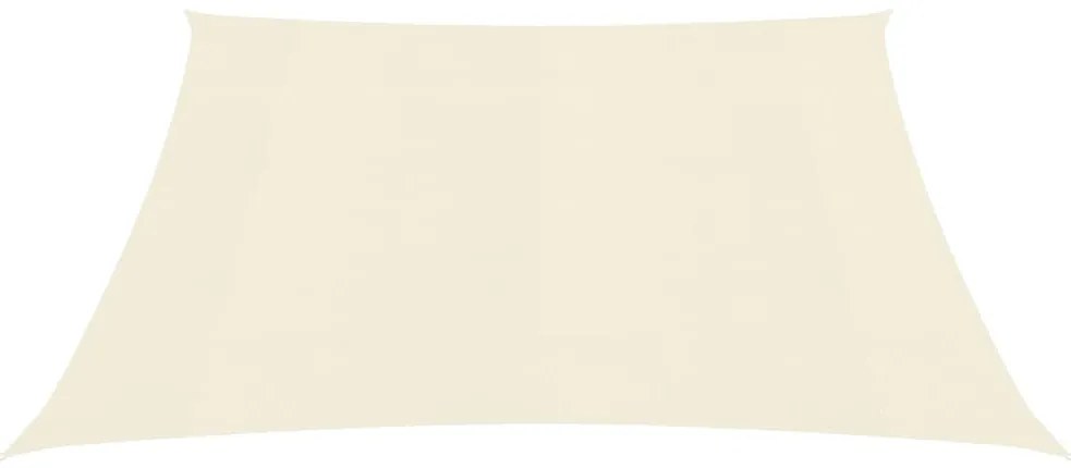 vidaXL Tieniaca plachta 160 g/m², krémová 5x5 m, HDPE