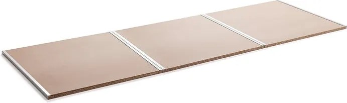 Polica TOUGH, drevotrieska, vrátane podpery, 2700x1000 mm