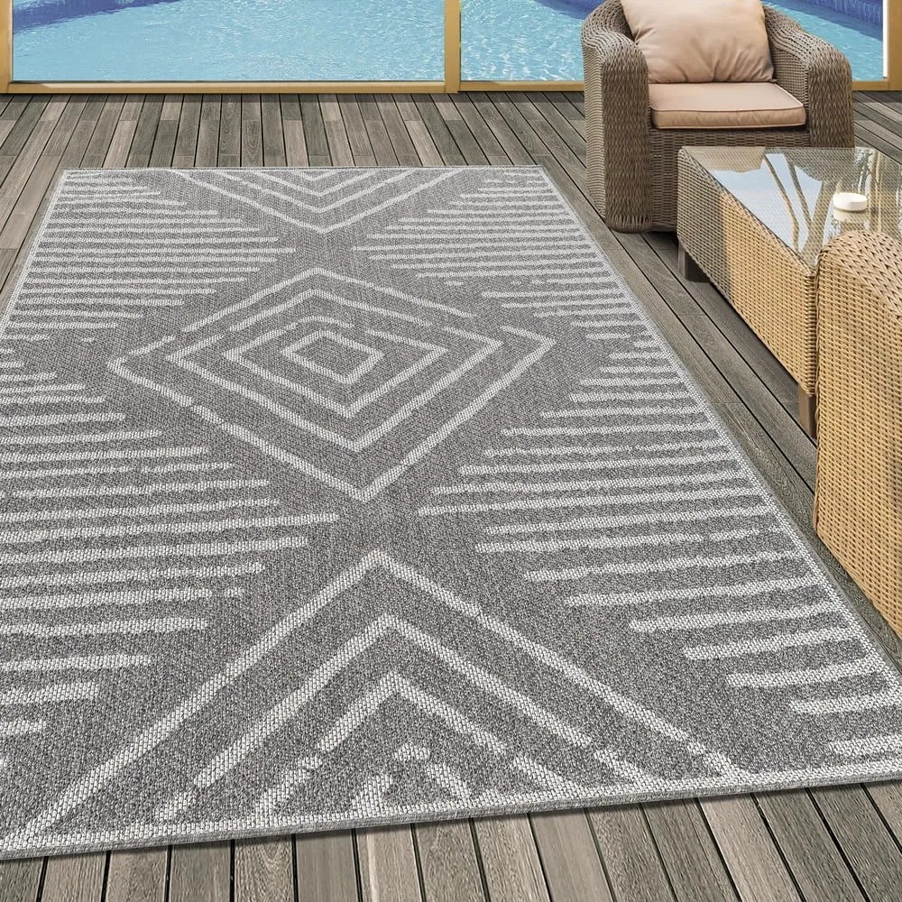 Sivý vonkajší koberec 160x230 cm Aruba – Ayyildiz Carpets
