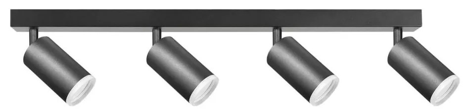 Bodové svietidlo LONDON 4xGU10/10W/230V čierna