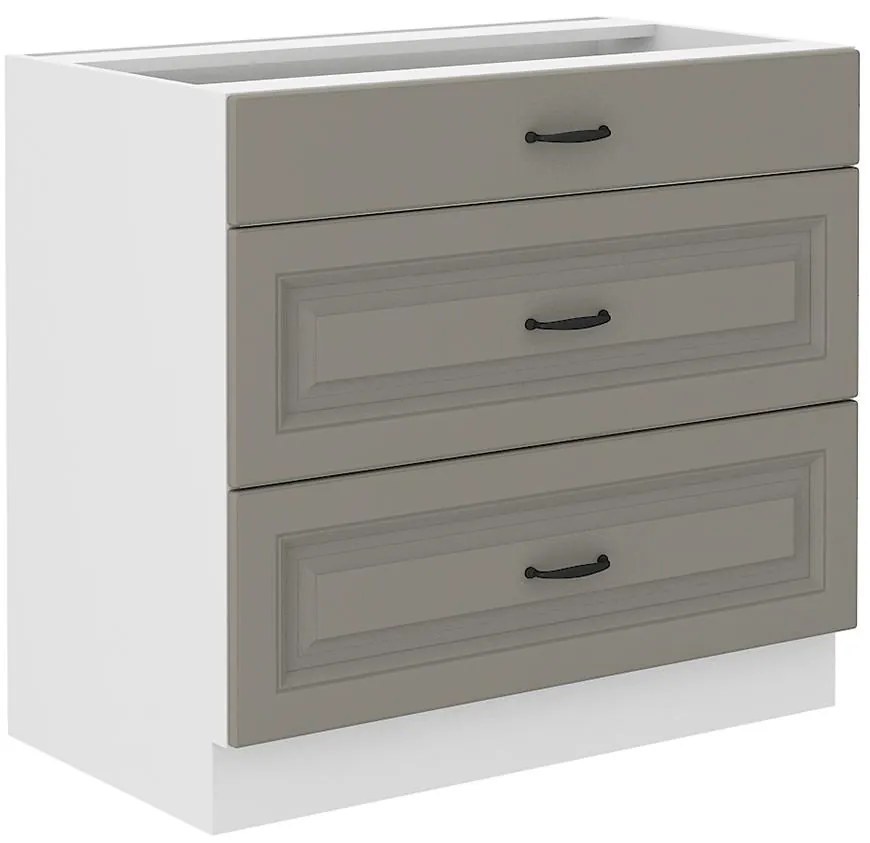 Kuchynská skrinka Stilo claygrey/biely 80d 3s bb
