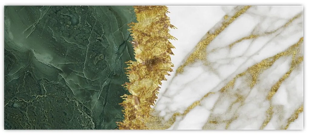 Obraz - Zelený mramor N⁰1 (120x50 cm)