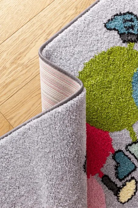 Detský koberec Funky Top Ivo sivý