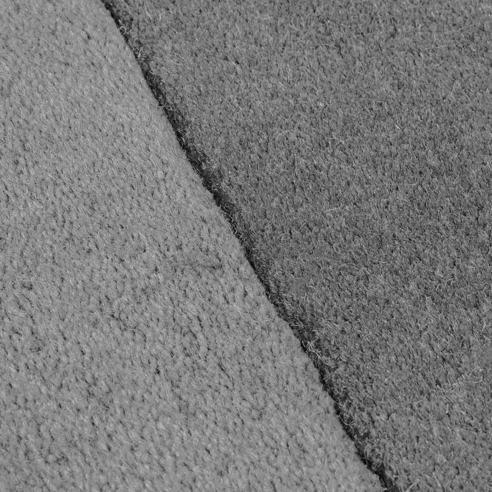 Čierno-sivý ručne tkaný vlnený koberec 150x240 cm Lozenge Monochrome – Flair Rugs