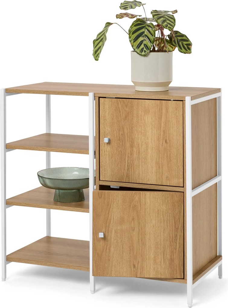 Komoda »GRADE« s otvorenými priehradkami a 2 dvierkami