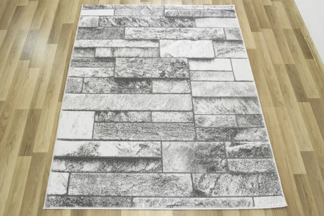 Koberec Felix 9250A lesklý sivý/krémový