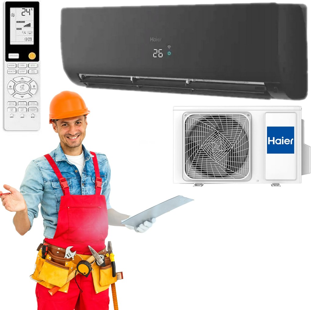 Nástenná Klimatizácia Haier Nordic Flexis Plus Black Matt 5.2kW Wifi ovládač