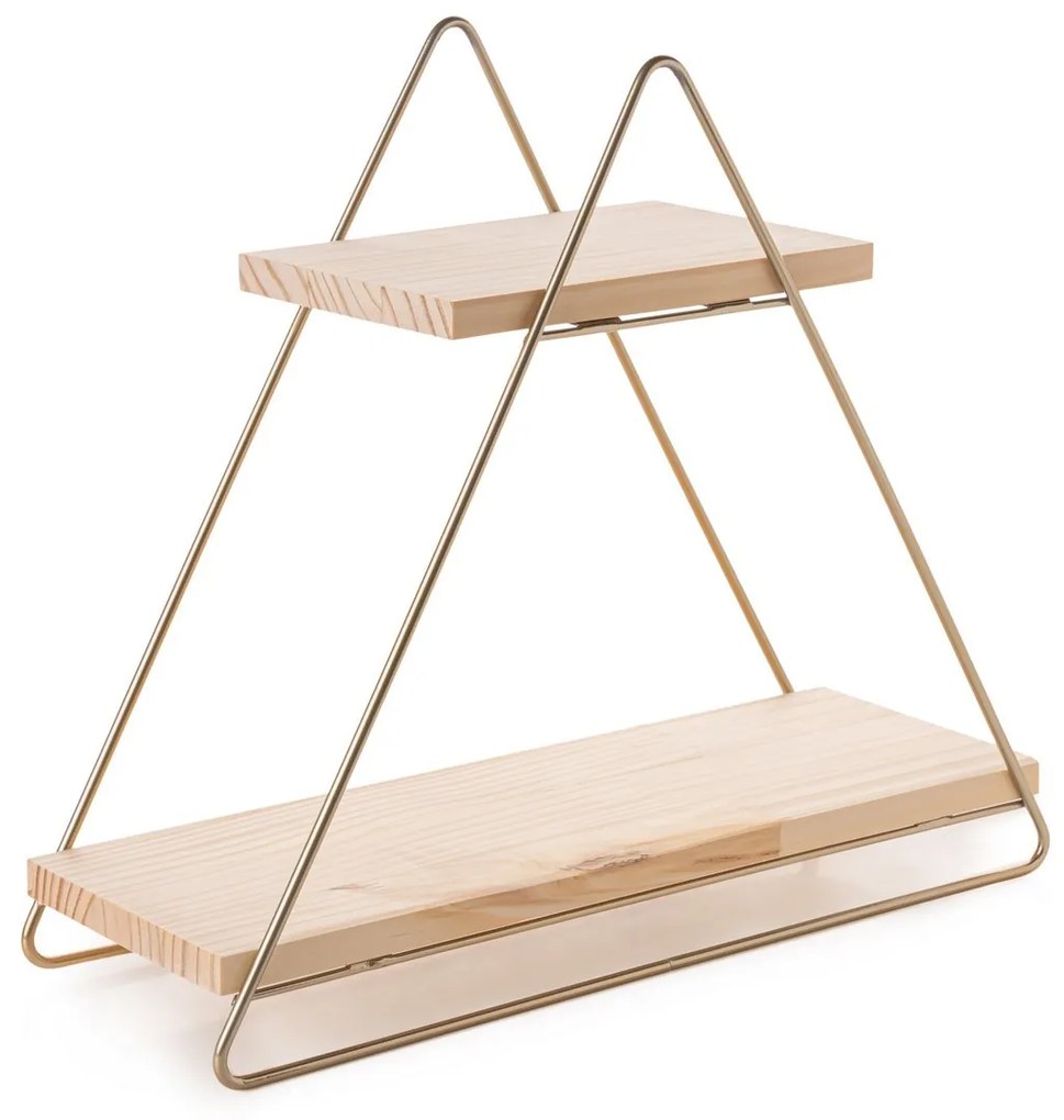 Polica MASA SERVIS hnedá