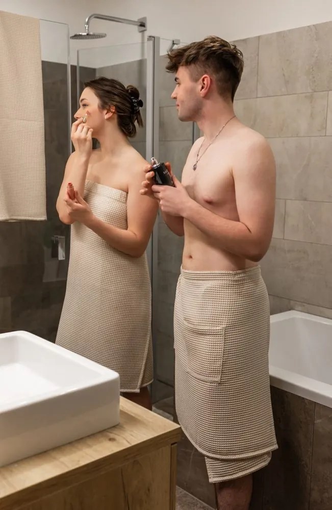 Polášek Pánsky saunový kilt - Smotanová | 150 x 70 cm