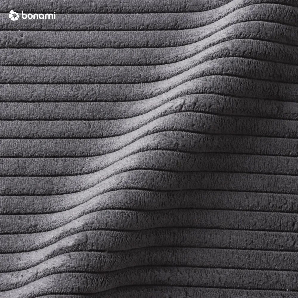 Tmavosivá čalúnená jednolôžková posteľ s úložným priestorom 90x200 cm Cabana – Meise Möbel