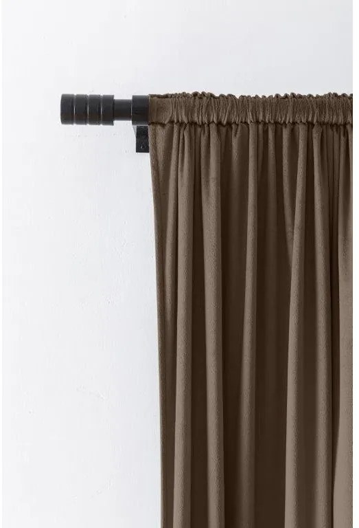 Tmavý zatemňovací záves VELVET 140x270 cm Zavesenie: Riasiaca páska
