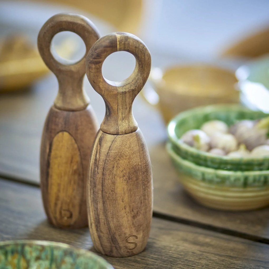 Bloomingville Mlynček na soľ a korenie Acacia Wood Korenie