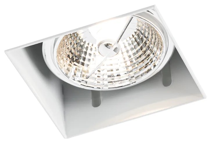 Sada 6 vstavaných bodových svetiel bielych GU10 70 mm bez rámu - Oneon