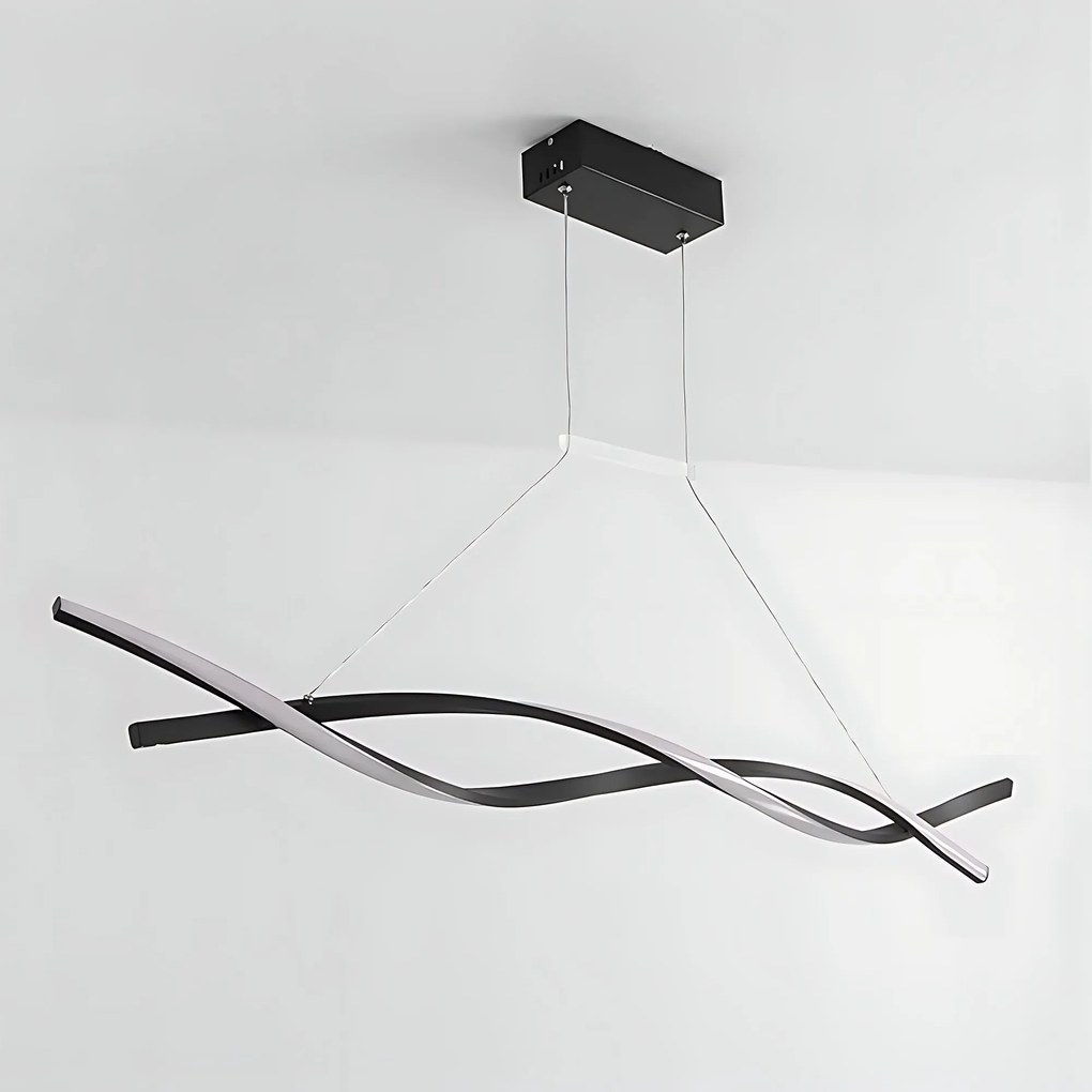 Toolight Toolight, LED závesné osvetlenie 120cm, 46W, 3000K, 2000lm, LHJ020-CP, čierna, OSW-50046