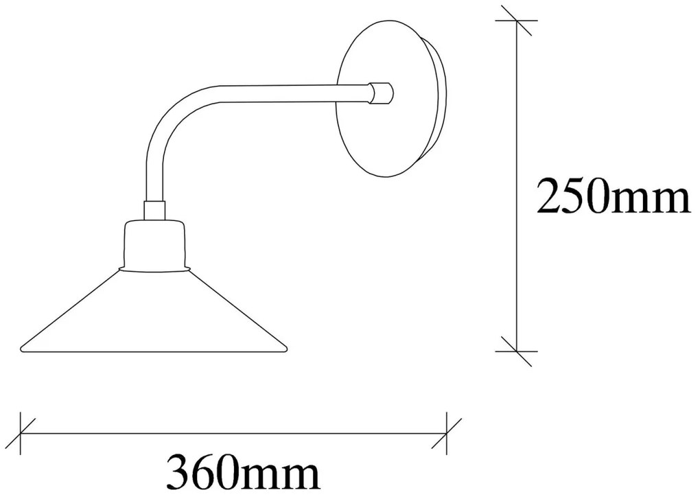 Nástenná lampa Sivani V mosadz