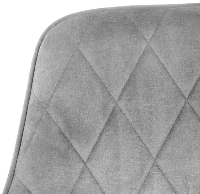 Jedálenská stolička SATORI zamatová sivá 897646