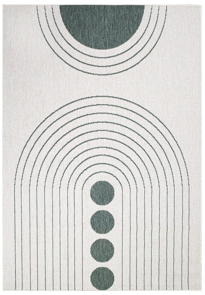 Dekorstudio Obojstranný koberec na terasu DuoRug 5739 - zelený Rozmer koberca: 80x150cm
