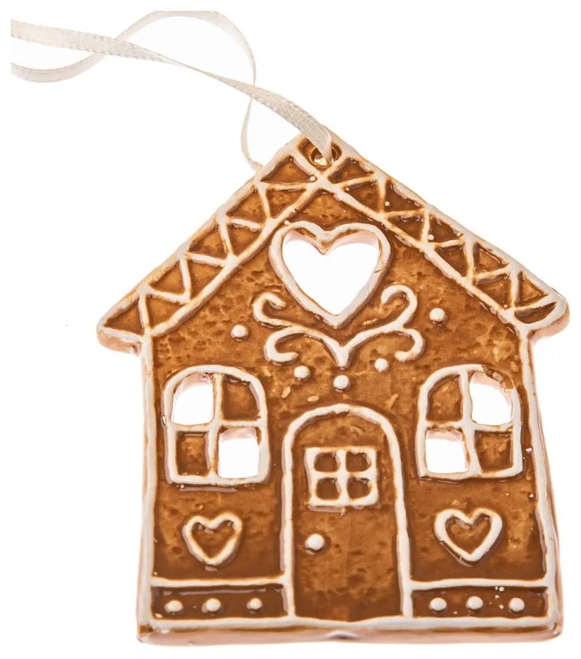 Keramická vianočná ozdoba 10 cm Gingerbread House – Dakls