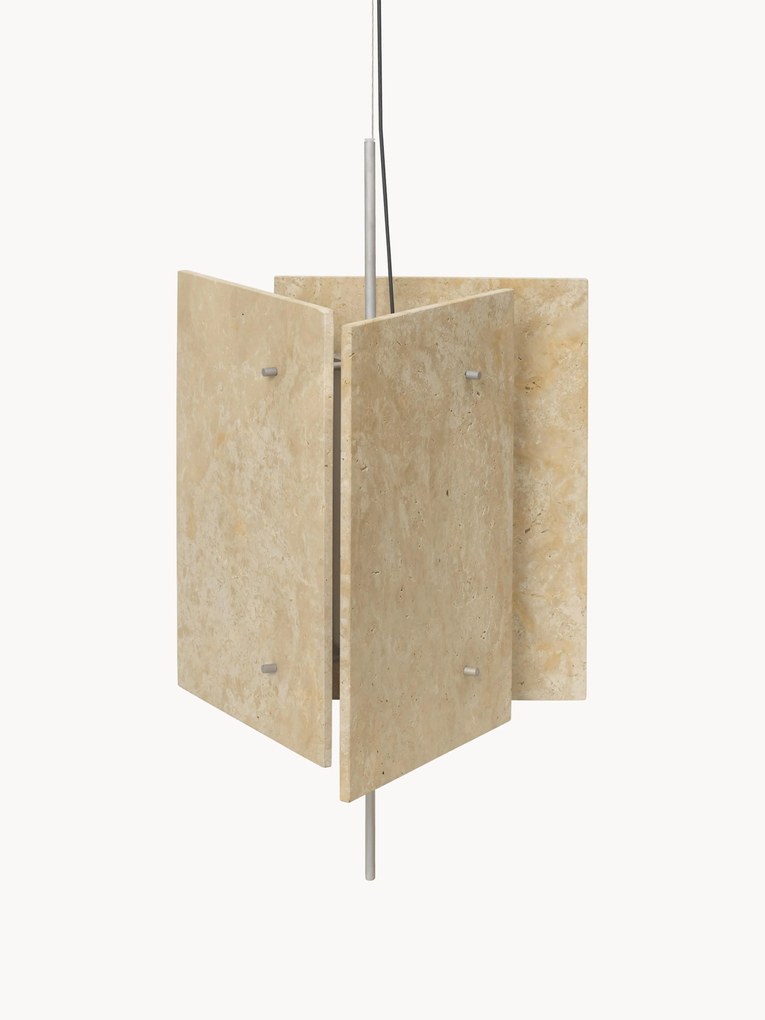 Stmievateľné travertínové závesné LED svietidlo Oeste