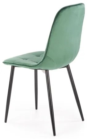 Jedálenská stolička KINDREL 1 ks tmavozelená