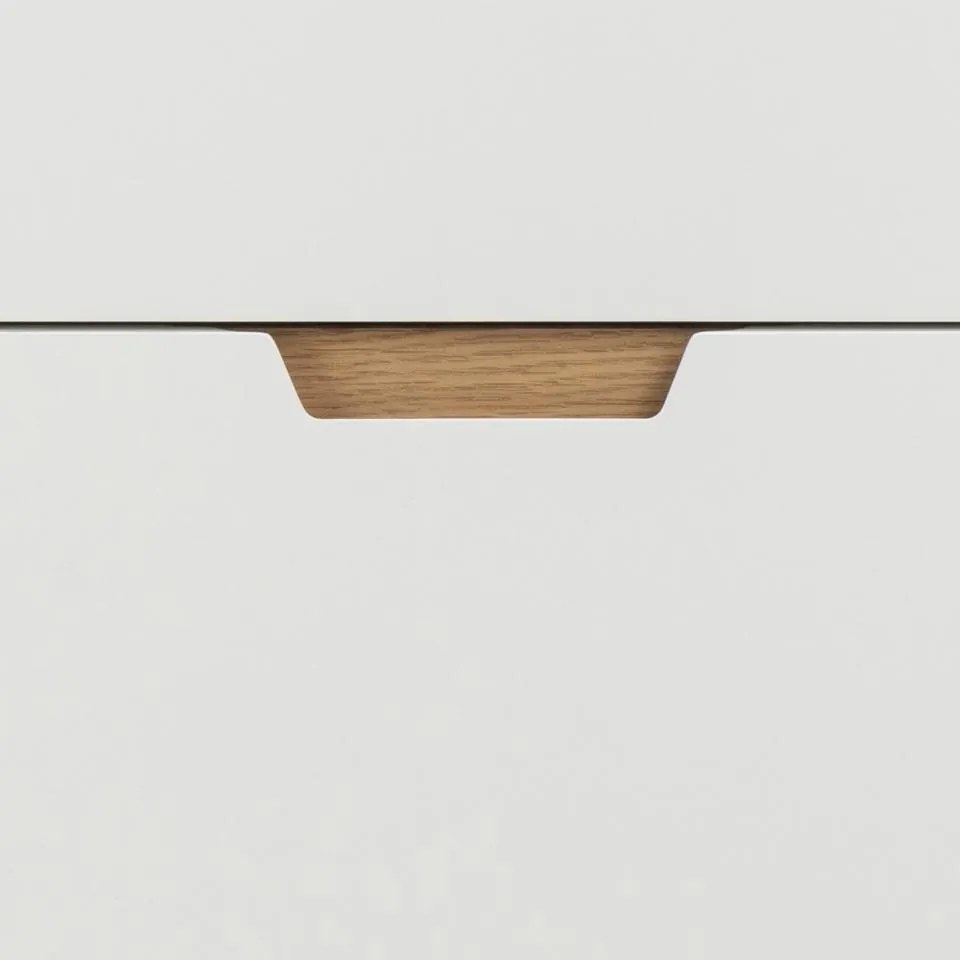 Komoda Lowell 100 cm bílá/dub přírodní
