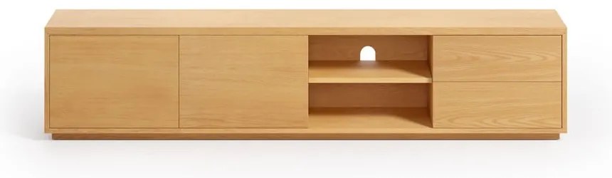 TV stolík v dekore duba v prírodnej farbe 200x44 cm Abilen - Kave Home