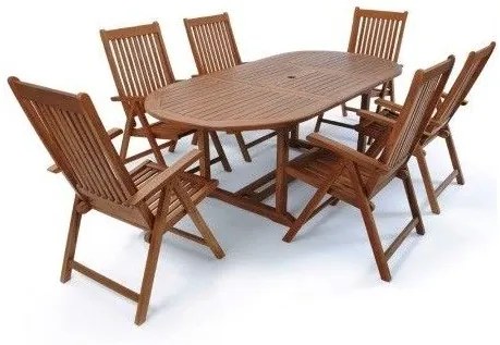 InternetovaZahrada - Záhradná drevená zostava Velus 1+6