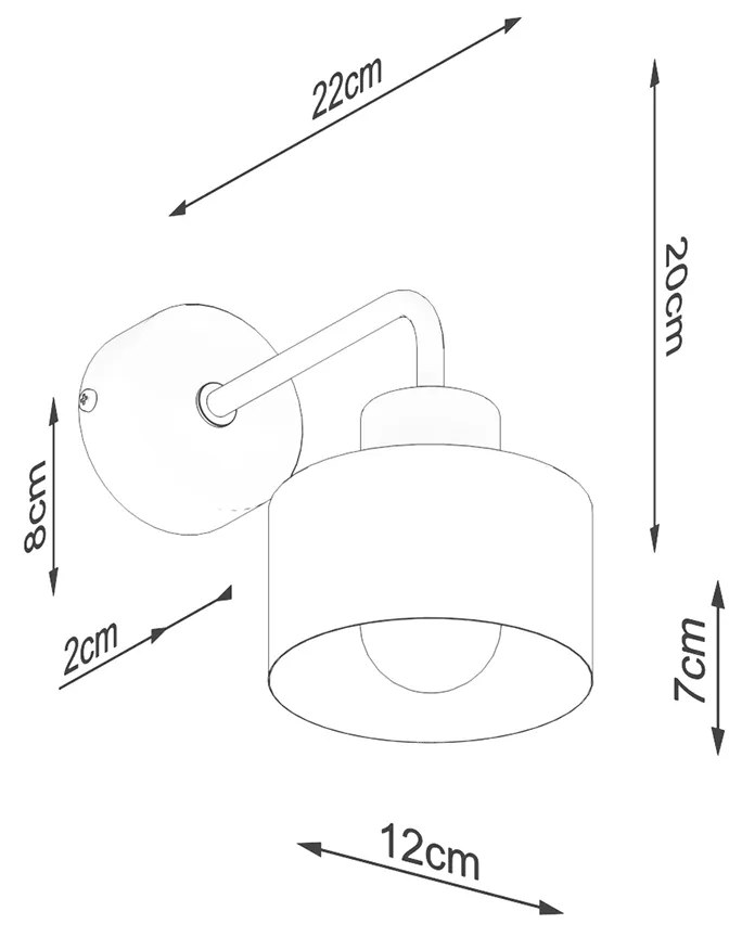 Nástenné svietidlo Savar, 1x čierne kovové tienidlo