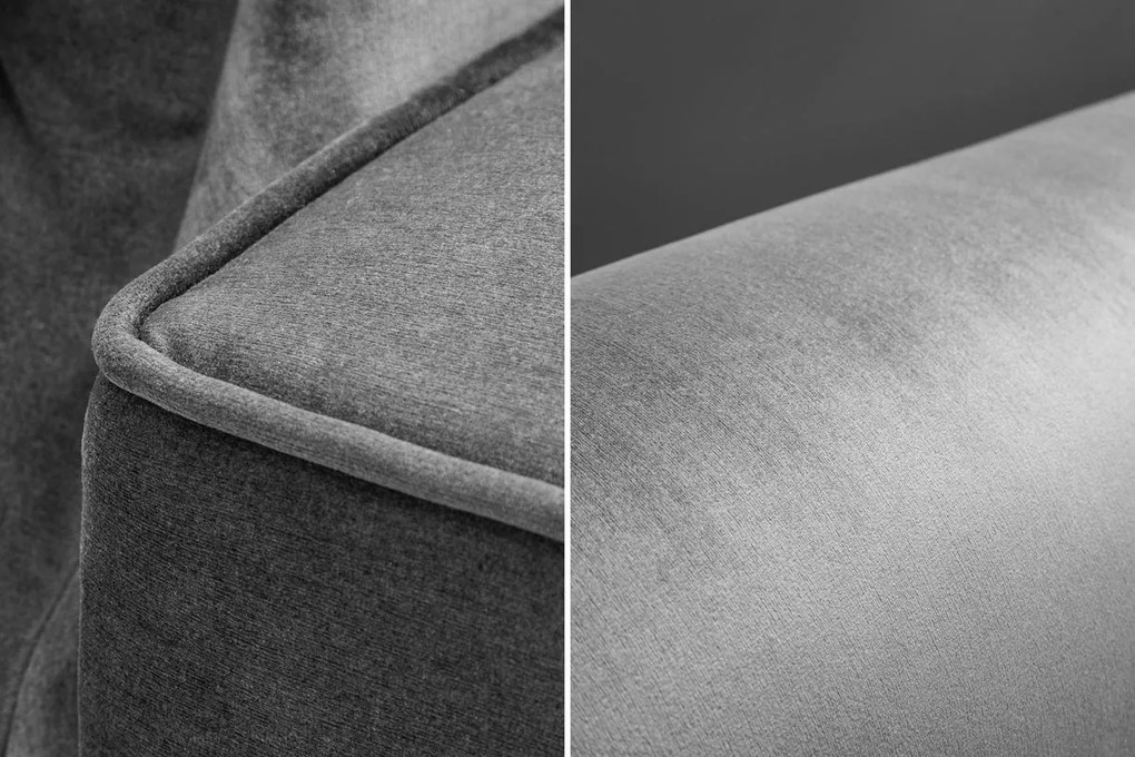 Rozkladacia pohovka MAISON 220 cm – zamatovo šedá