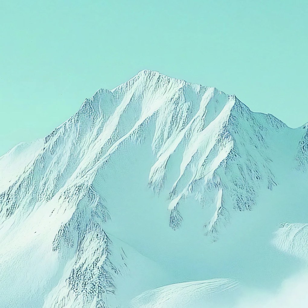 Fototapeta - Zasnežené hory (147x102 cm)