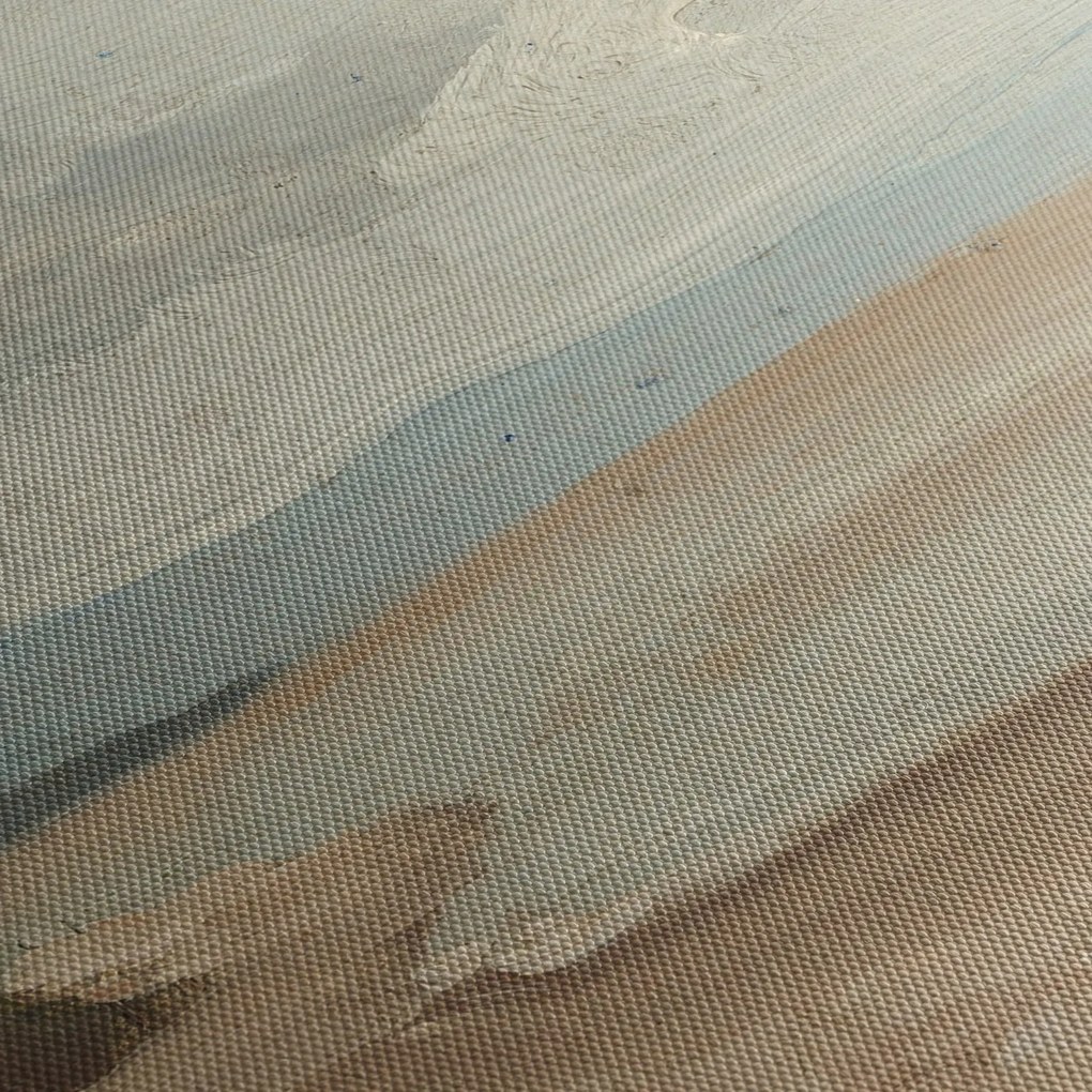 Obraz - Jean-Baptiste-Camille Corot, Beach Near Etretat, reprodukcia (s hodinami) (90x30 cm)