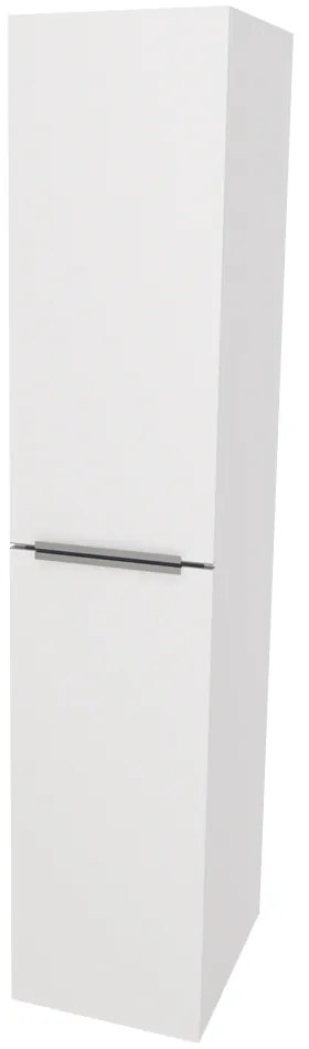 Mereo, Mereo Mailo, kúpeľňová skrinka vysoká 170 cm, chróm madlo, Multidecor, Biela Arctic, MER-CN594LPBIAA
