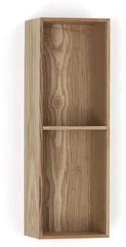 Drevená polička s 2 úložnými priestormi Tomasucci Billa, 60 × 15 × 20 cm