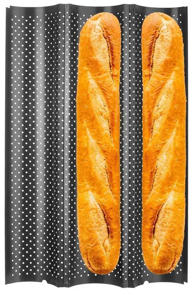 Forma na pečenie bagiet, 38x24,5x2,5 cm