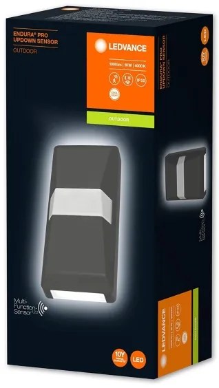 Ledvance - LED Vonkajšie nástenné svietidlo so senzorom UPDOWN LED/10W/230V IP55