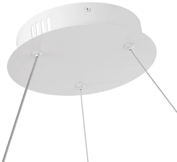 Brilagi-LED Stmievateľný závesný luster na lankách TWISTER LED/48W/230V, priemer 50 cm, biela, s diaľkovým ovládaním