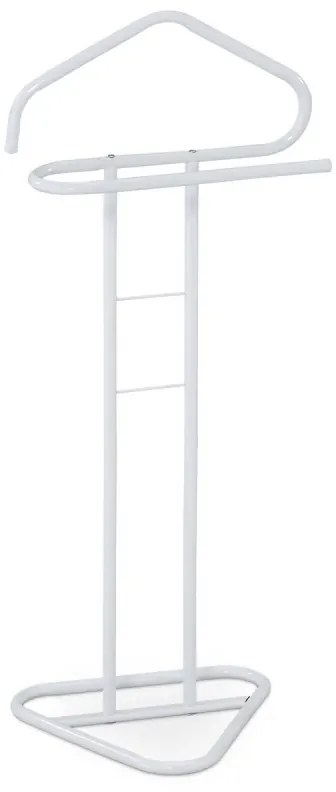 Němý sluha, výška 108 cm, kovová konstrukce, bílý matný lak, nosnost 4 kg